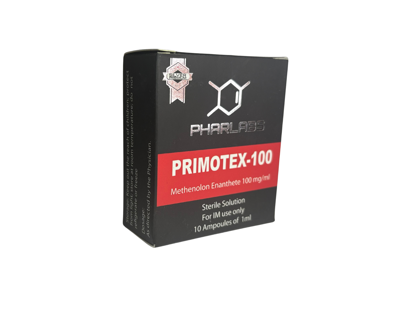 "PRIMOTEX 100 MG (PRIMOBOLAN) PHAR LABS SILVER
