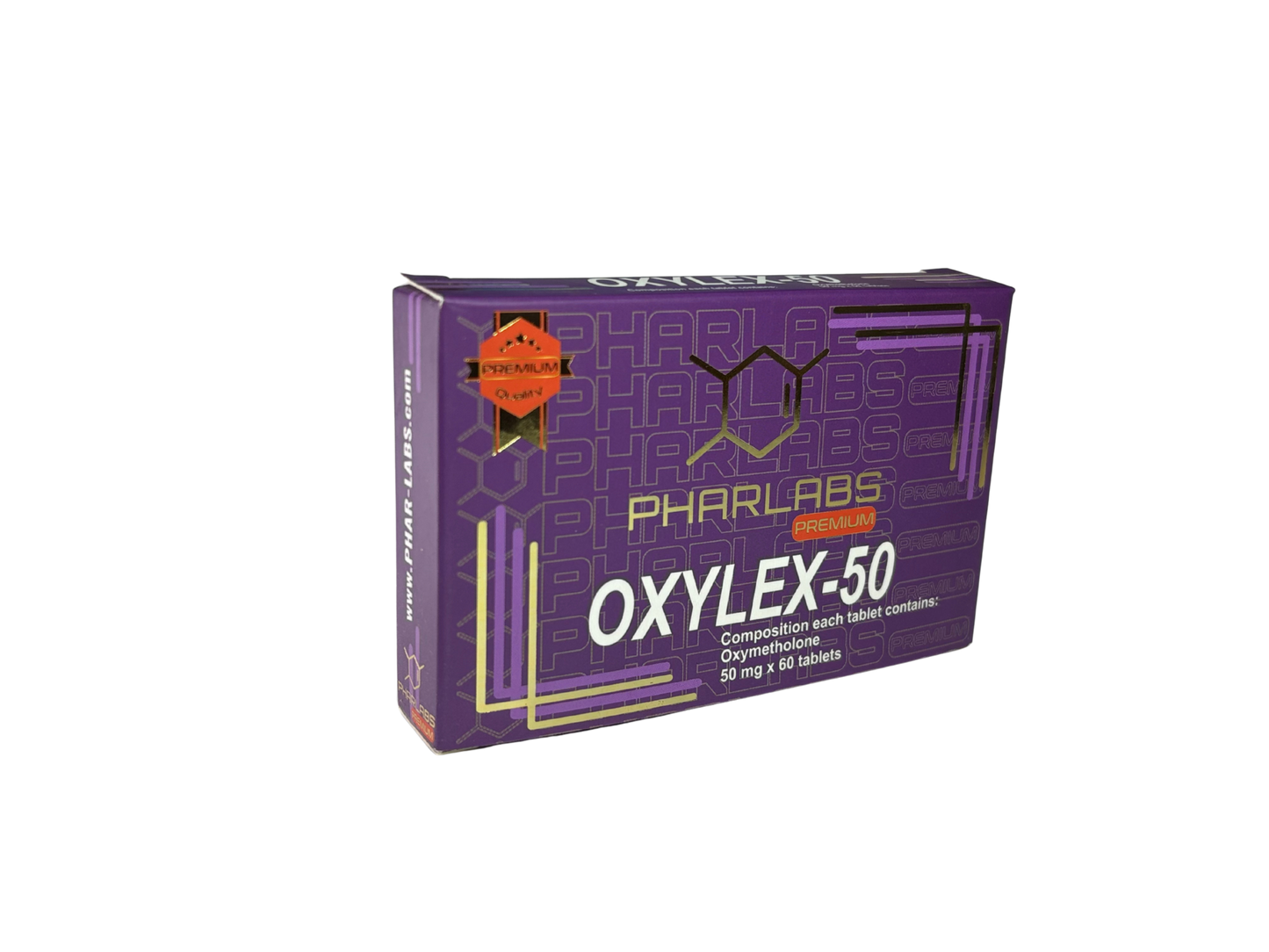 "OXYLEX 50 MG (OXIMETHALONA) PHAR LABS PREMIUM