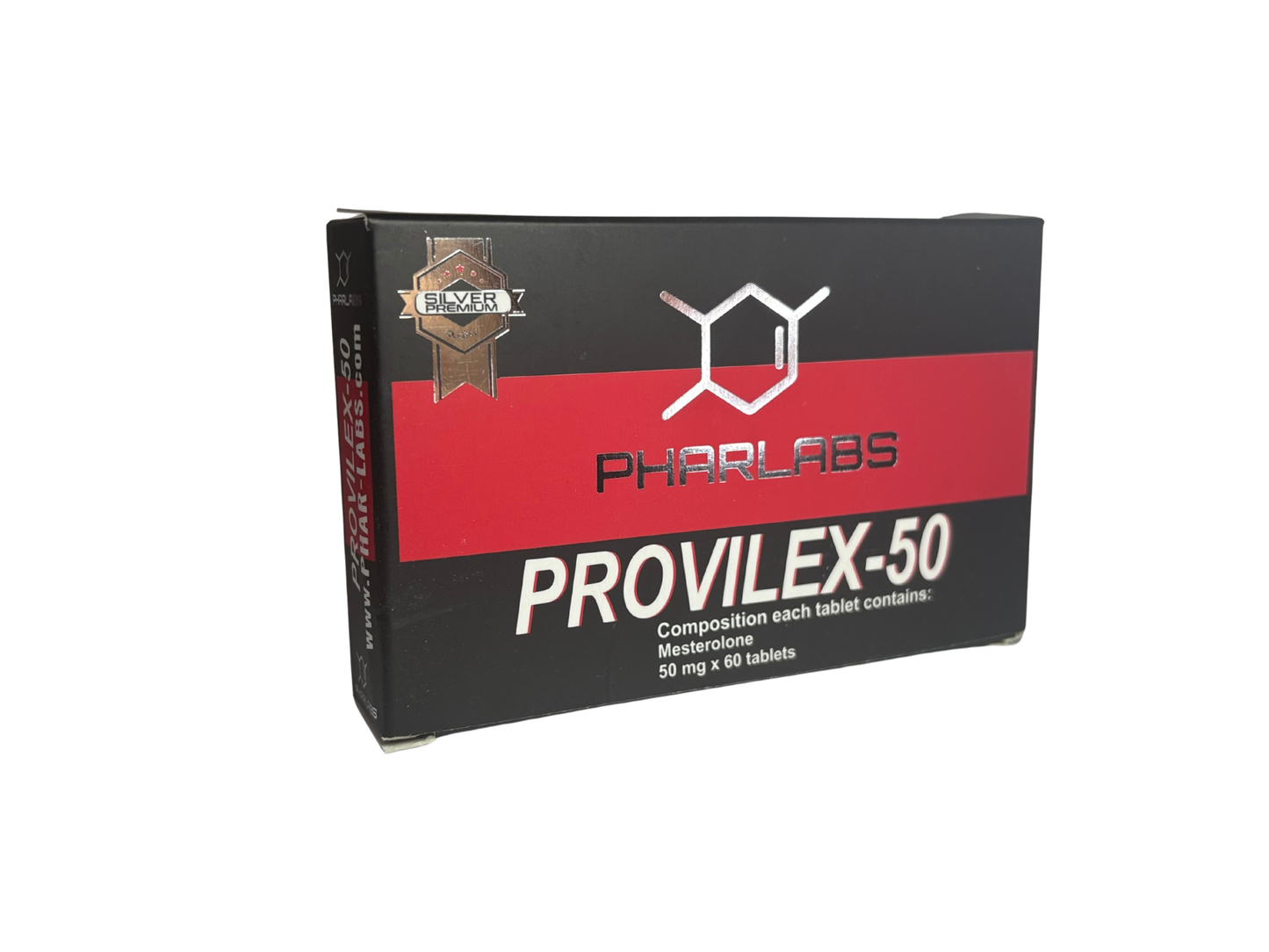 "PROVILEX 50 MG (PROVIRON O MESTEROLONE) PHAR LABS SILVER