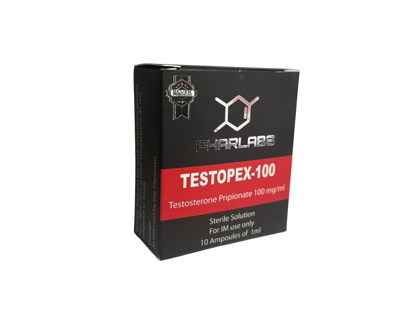 "TESTOPEX 100 MG (TESTOSTERONA PROPIONATO) PHAR LABS SILVER