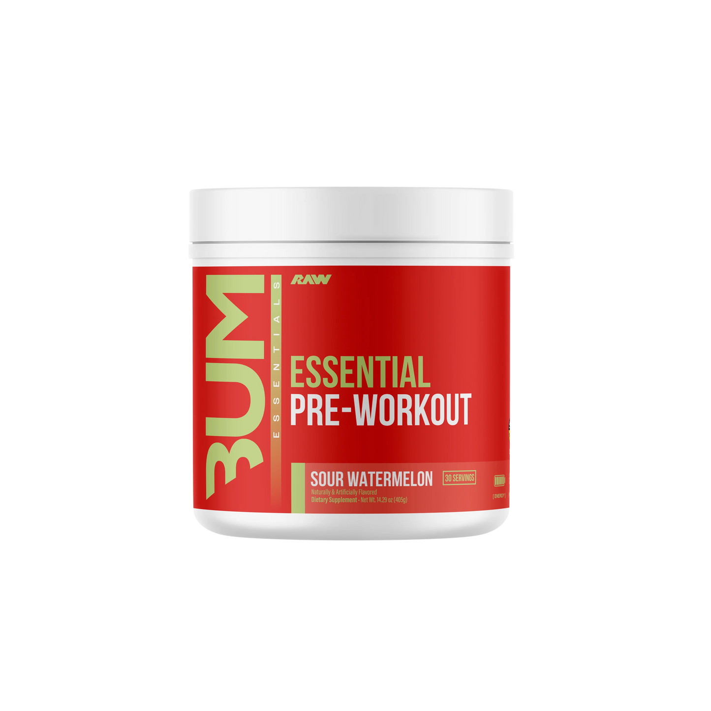 CBUM Essential Pre-Workout 30 Servicios – RAW Nutrition