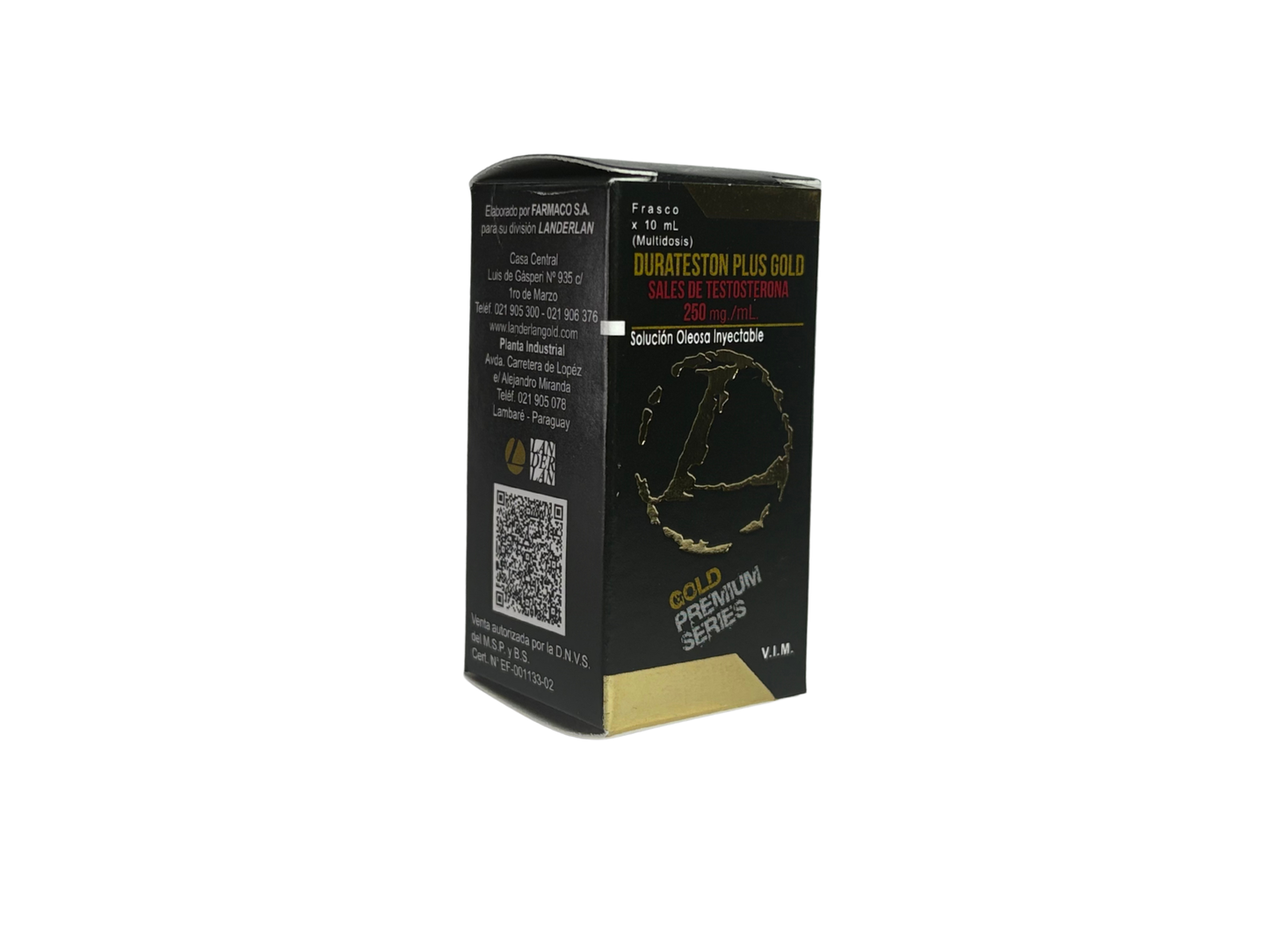 "DURATESTON PLUS 250 MG (SALES DE TESTOSTERONA O SOSTENON) LANDERLAN