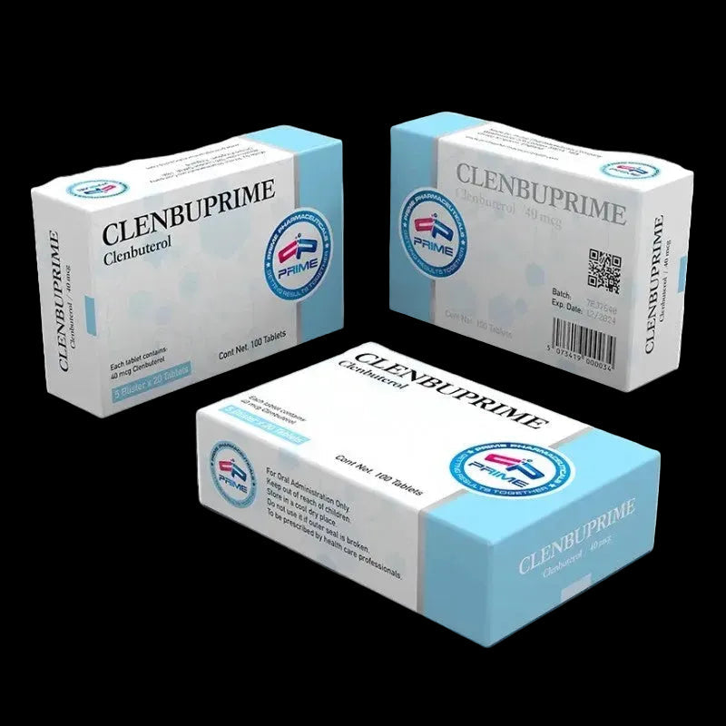 Clenbuprime 40 mcg Prime Pharmaceuticals caja con 100 tabletas
