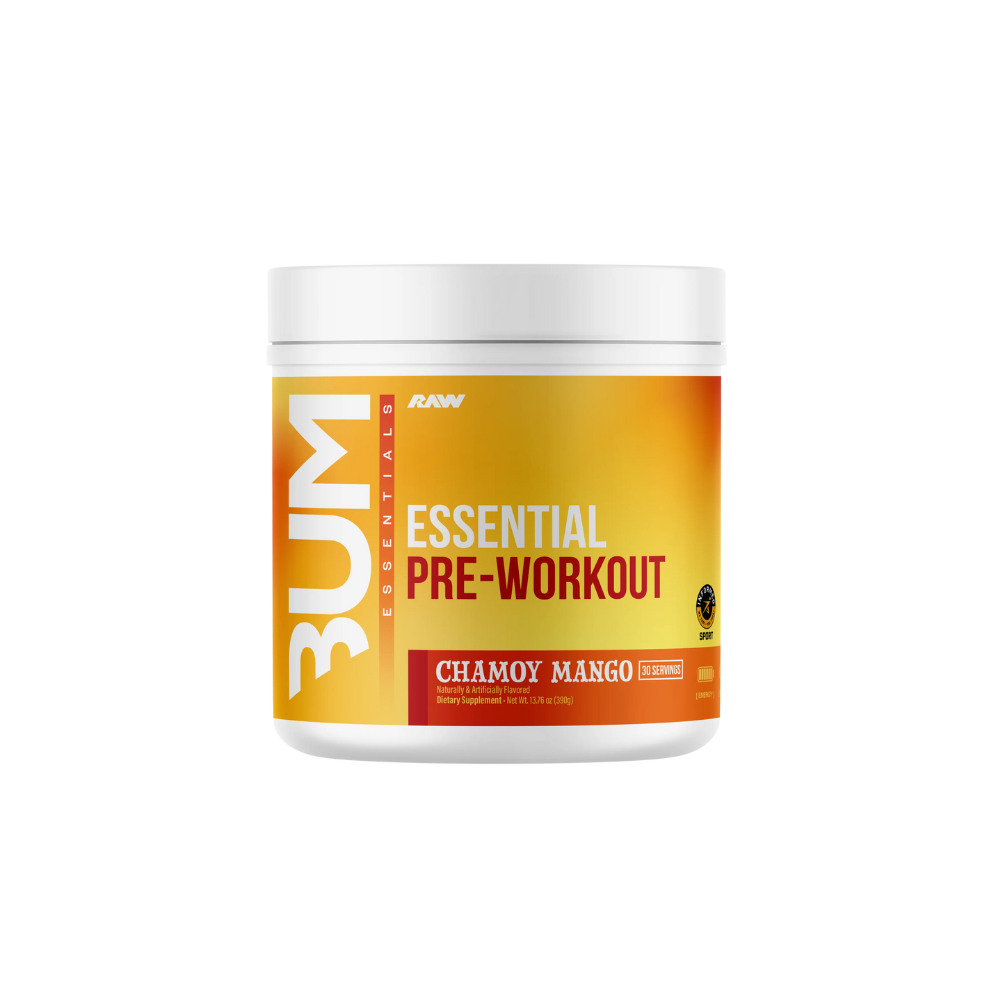 CBUM Essential Pre-Workout 30 Servicios – RAW Nutrition