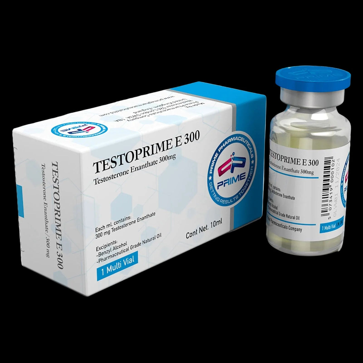 testosterona enantato 300 mg/ml vial de 10 ml
